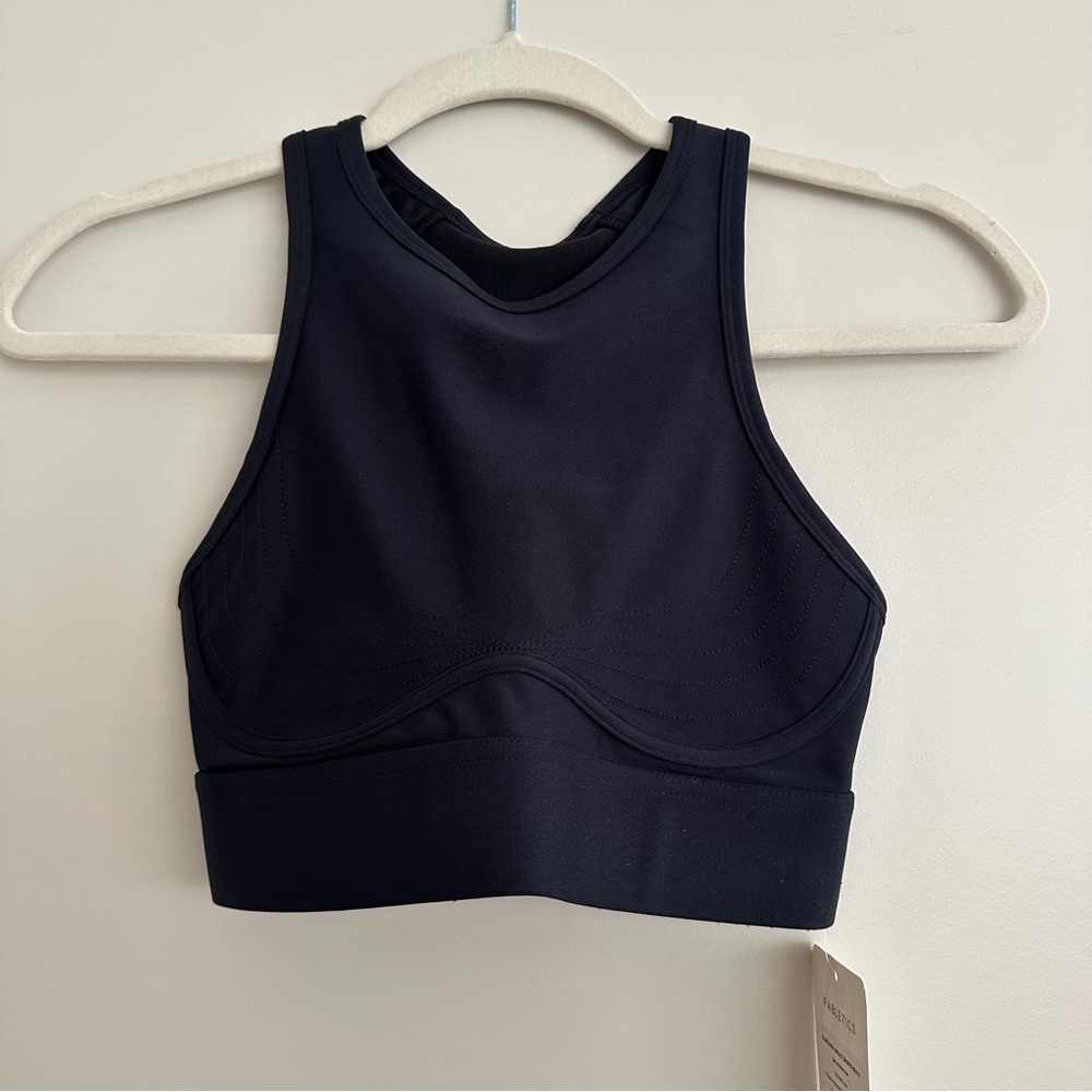 Fabletics Blare Medium Impact Sports Bra Black